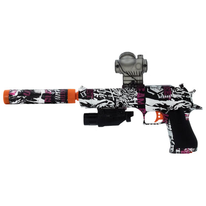 www.orb-blasters.nl Desert eagle, Gel blaster, orbeez gun, gel wapens, Zwart Wit Rood 