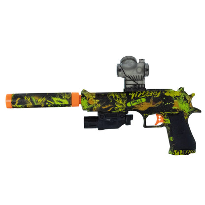 orb-blasters.nl, desert eagle, gel blasters, orbeez gun, gel wapens, zwart, groen