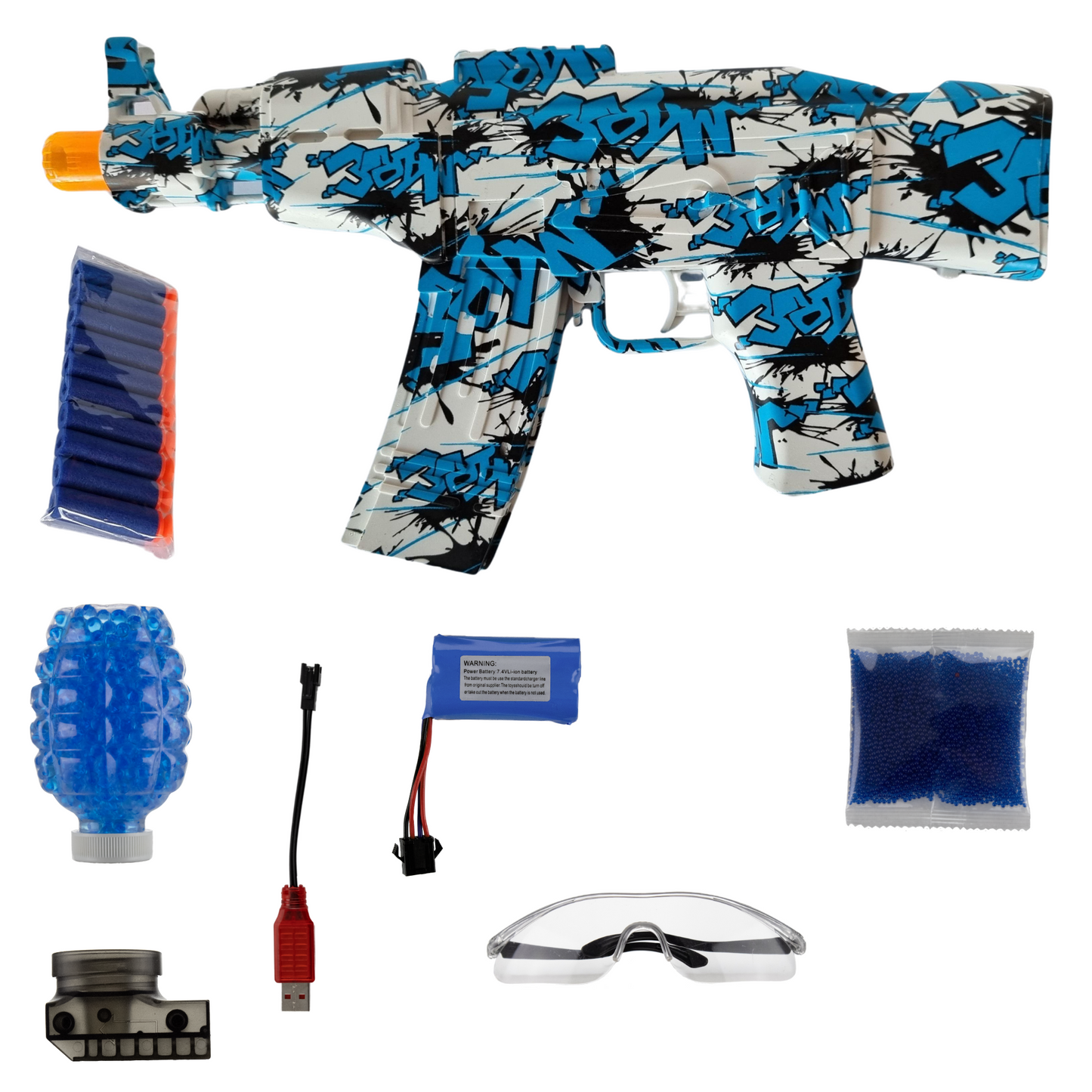 AK47 Blauw | orb-blasters.nl