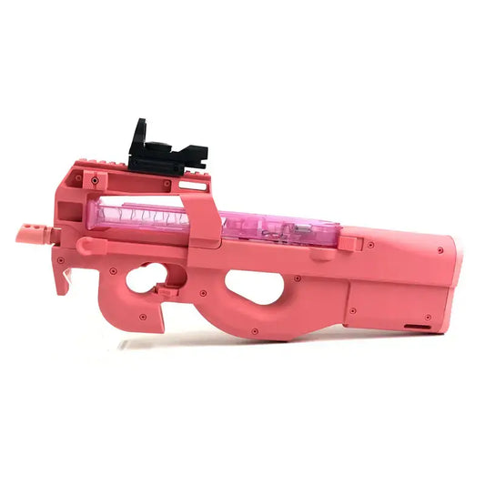 www.orb-blasters.nl P90, Gel blaster, orbeez gun, gel wapens, Roze