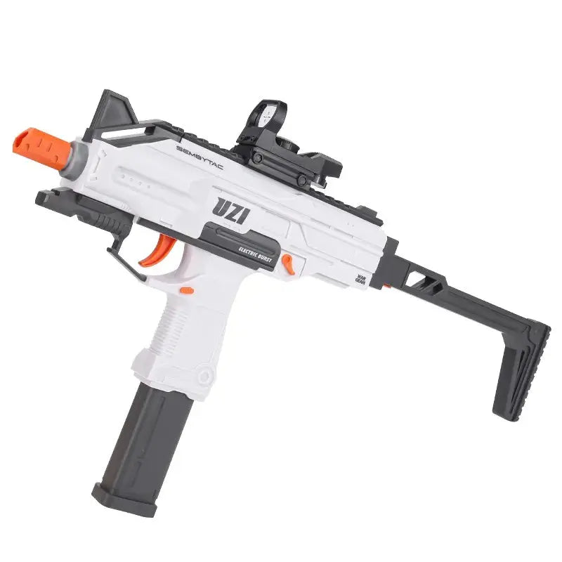 www.orb-blasters.nl UZI, Gel blaster, orbeez gun, gel wapens, Wit Grijs 